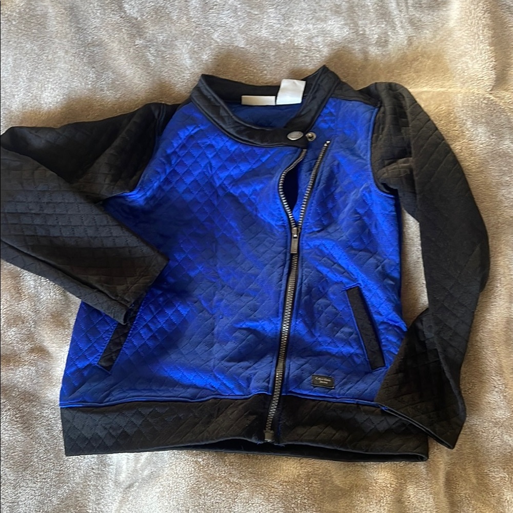 Calvin Klein Jeans Kids Blue and Black Jacket